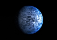 Следствием стеклянных дождей стала «окраска» планеты HD 189733 b в созвездии Лисички в голубой цвет