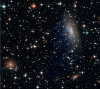 «Хаббл» запечатлел слишком быструю и чересчур свирепую галактику