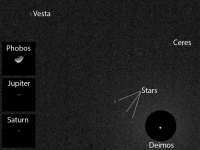 Астероиды впервые сфотографированны с поверхности Марса
