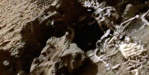 Скелет на Марсе
