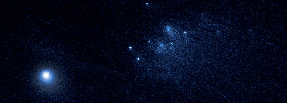 Космический телескоп «Хаббл» запечатлел распад кометы