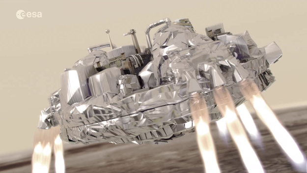 Спускаемый модуль Schiaparelli пропал на Марсе