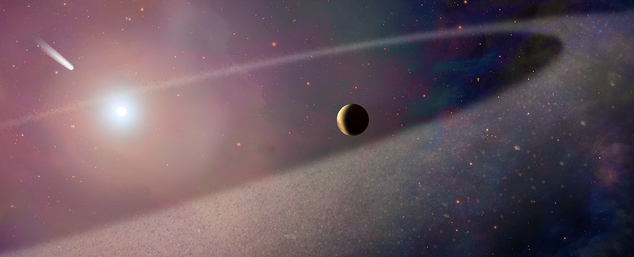 Астрономы впервые обнаружили, что атмосфера белого карлика может быть загрязнена кометоподобным объектом