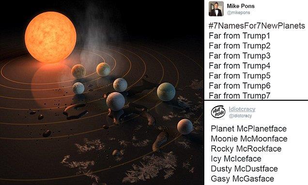NASA спрашивает как назвать семь новых планет