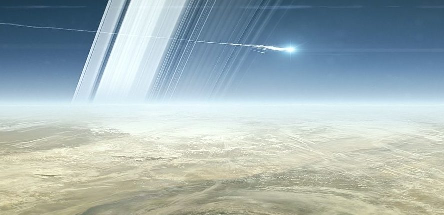 Космический аппарат «Кассини» проходит между Сатурном и его кольцами!