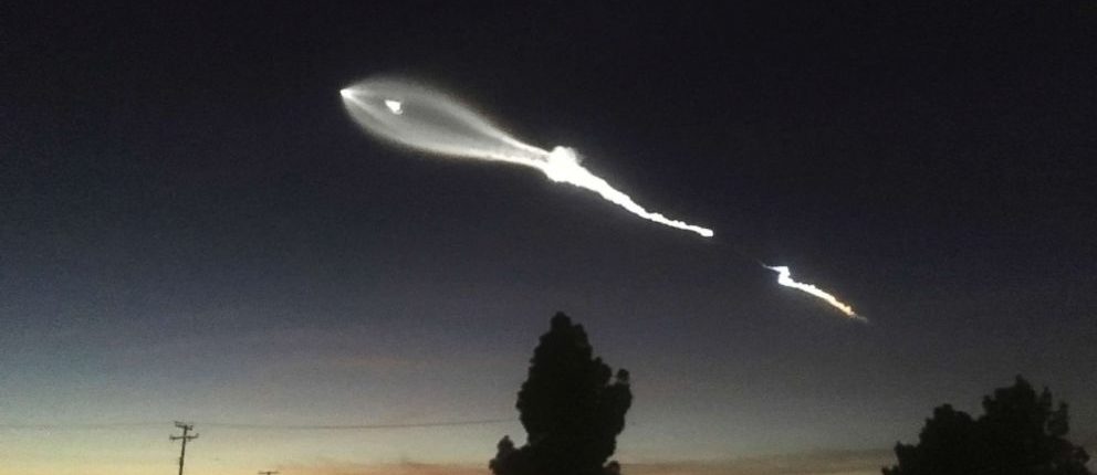 НЛО? Нет, это ракета SpaceX!