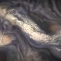НАСА показало невероятно живописные фотографии атмосферы Юпитера