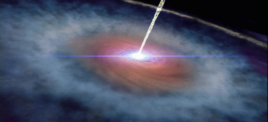 Галактика выступила в роли линзы и показала самый древний квазар