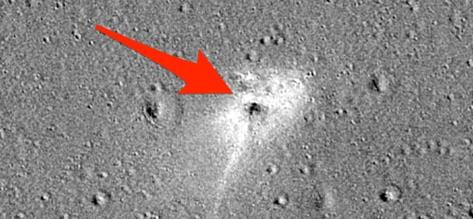 НАСА показало место крушения израильского лунного зонда