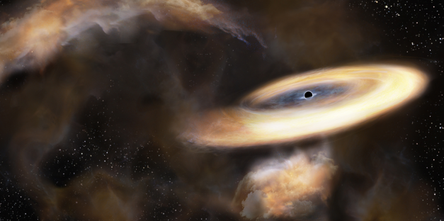 Черная дыра размером с Юпитер неистовствует в Млечном Пути