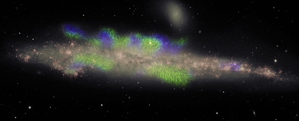 Удивительный снимок показывает мощные магнитные «нити», окружающие галактику Кит