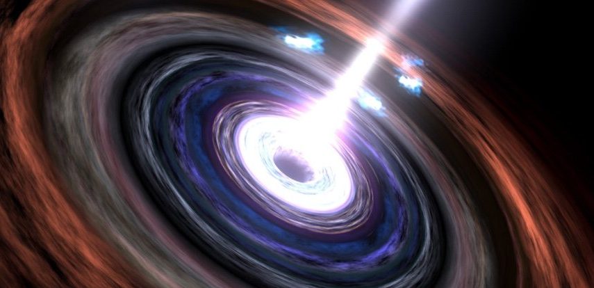 Излучение древней сверхмассивной черной дыры направлено прямо на Землю
