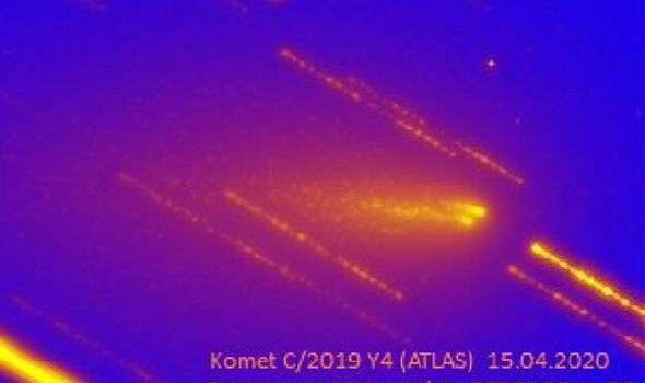 Астрономы запечатлели распад кометы ATLAS