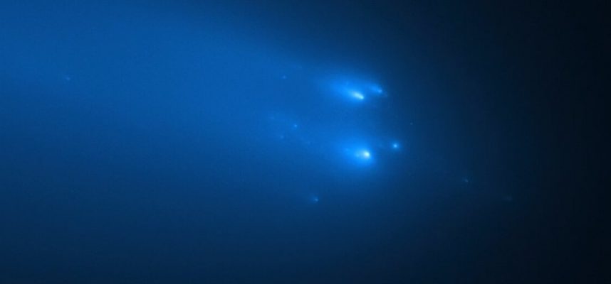 Разрушение кометы ATLAS попало в объектив телескопа Хаббл