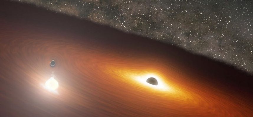 Связанные черные дыры создают вспышки ярче, чем свет от триллиона звезд