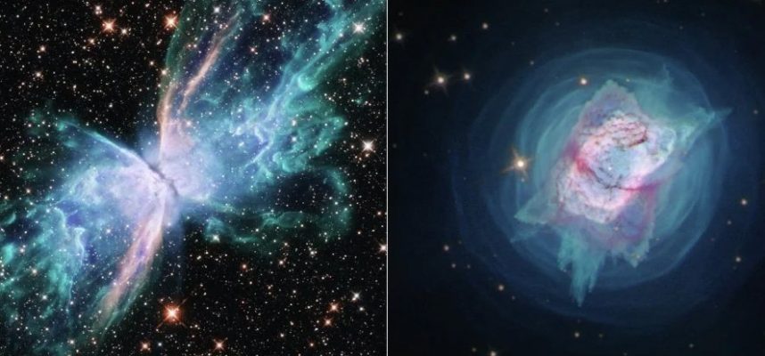 Хаббл запечатлел потрясающие образы умирающих звезд