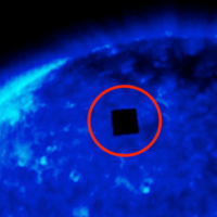На снимке Солнца обнаружен инопланетный объект превосходящий размером Землю