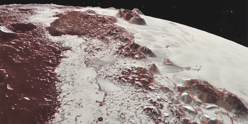 На Плутоне есть заснеженные горы, и ученые выяснили откуда взялся снег