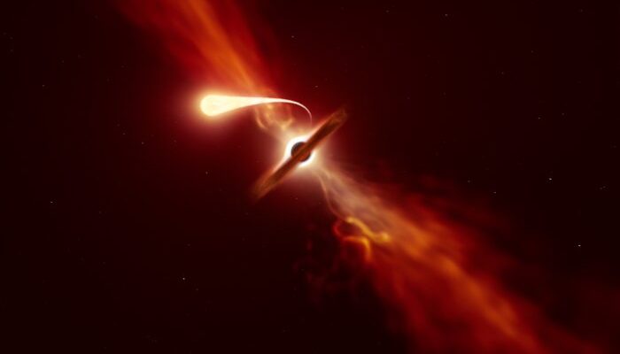 Станьте свидетелем последнего «крика» звезды, поглощаемой черной дырой