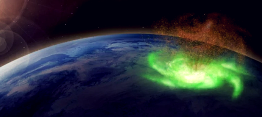 Впервые над Северным полюсом обнаружен «космический ураган»