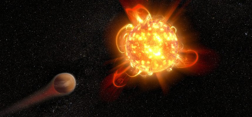 Гигантское извержение звезды EK Draconis — предупреждение о возможности Солнца сделать планеты «стерильными»