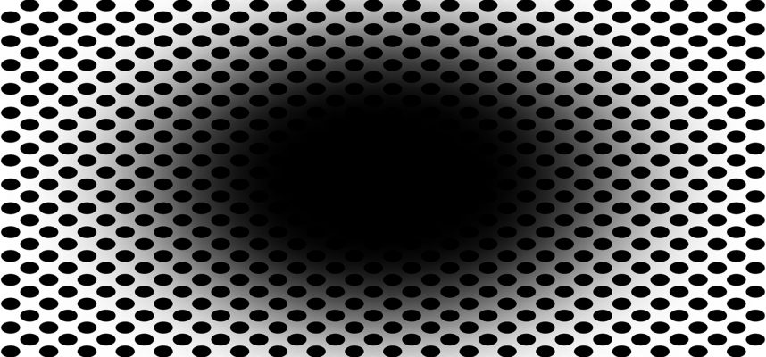 Удивительная оптическая иллюзия: будто черная дыра приближается к вам