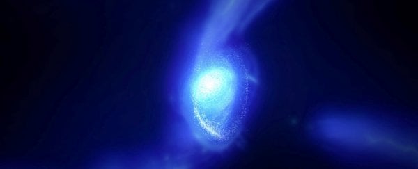 Астрономы обнаружили вращающуюся галактику с первых дней существования Вселенной