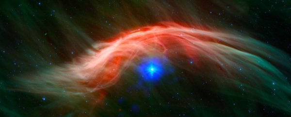 Эта убегающая звезда мчится сквозь космос со скоростью более 160 000 километров в час