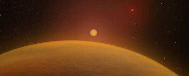 Астрономы представили первую 3D-модель планеты, вращающейся вокруг двойной системы
