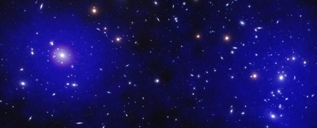 Эпическое космическое столкновение могло выявить доказательства отсутствия материи во Вселенной