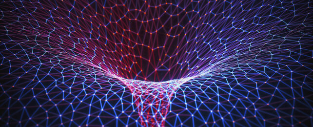 Чертеж квантового телепорта через червоточину может указывать на более глубокую физику
