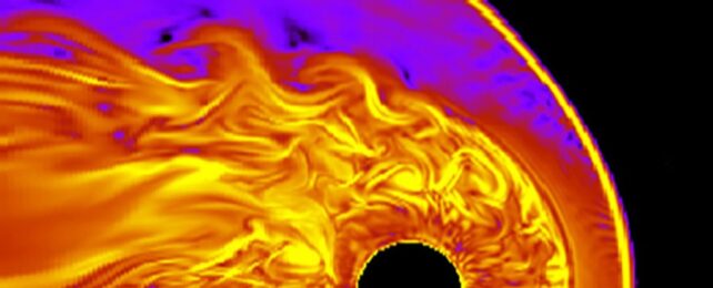 Гигантские закрученные плазменные волны обнаружены на краю магнитосферы Юпитера
