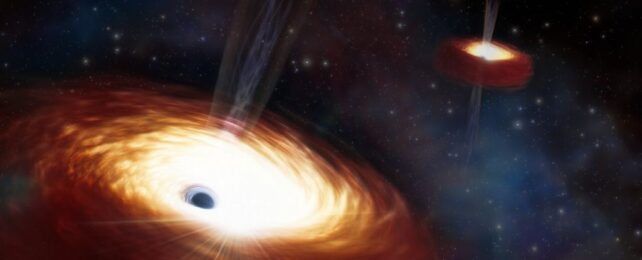 Ученые обнаружили самую эпическую пару сверхмассивных черных дыр, когда-либо виденных