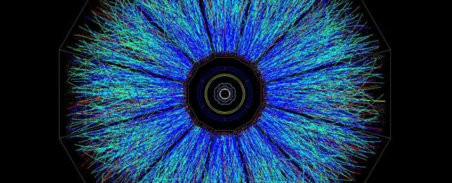 Collisions captured by the STAR detector at the RHIC. Экстремальные условия ранней вселенной, воссозданные в эксперименте коллайдера