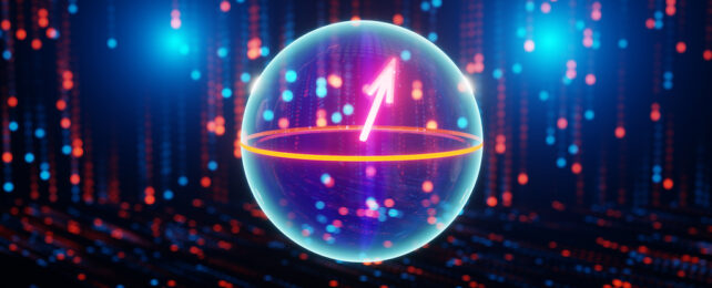 Первый квантовый бит из антивещества, захваченного в физическом прорыве