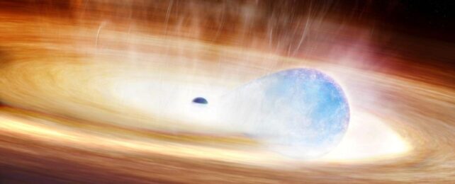 Звезда, пытаясь проглотить черную дыру, могла вызвать новый тип сверхновой