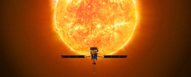 Частицы, выстрелившие от солнца