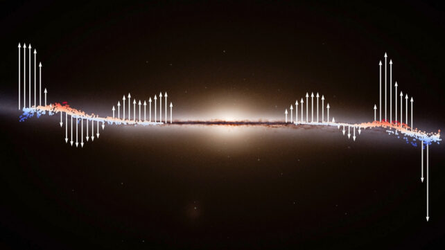 Колоссальная волна колеблется по Млечному Пути, свидетельствуют данные Гайи