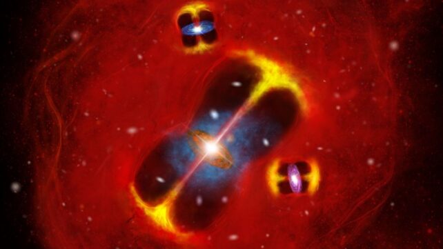 Невероятно горячий объект обнаружен спустя 1,4 миллиарда лет после Большого взрыва